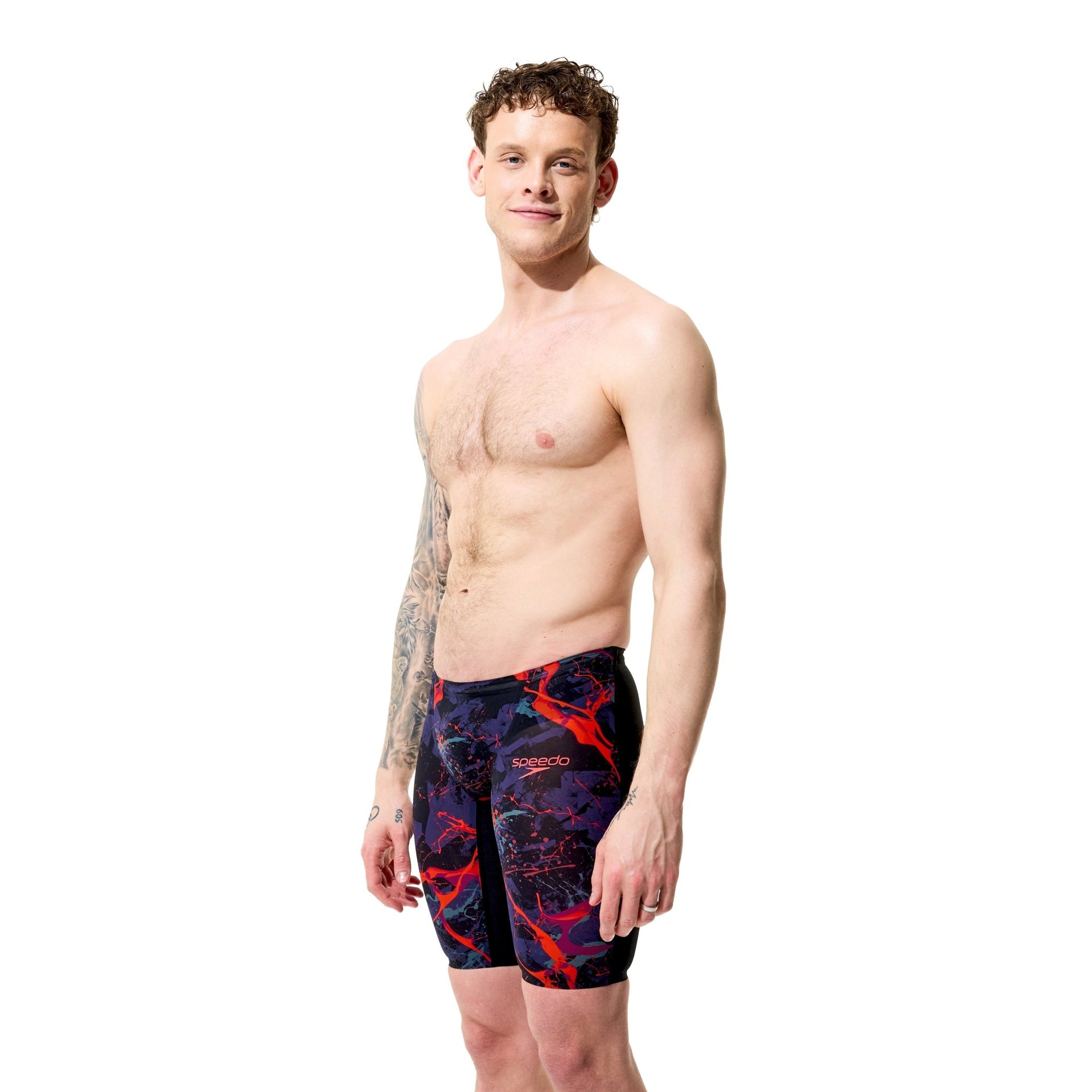 SPEEDO MENS FASTSKIN LZR PURE VALOR 2.0 JAMMER BLACK EMBER - Black