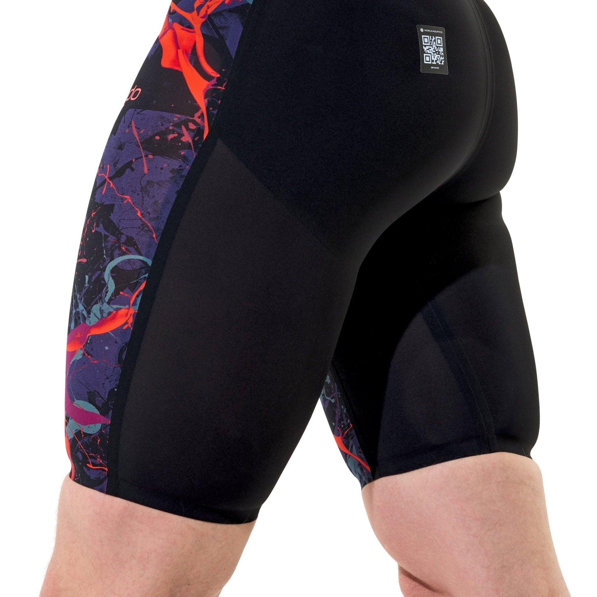 SPEEDO MENS FASTSKIN LZR PURE VALOR 2.0 JAMMER BLACK EMBER - Black