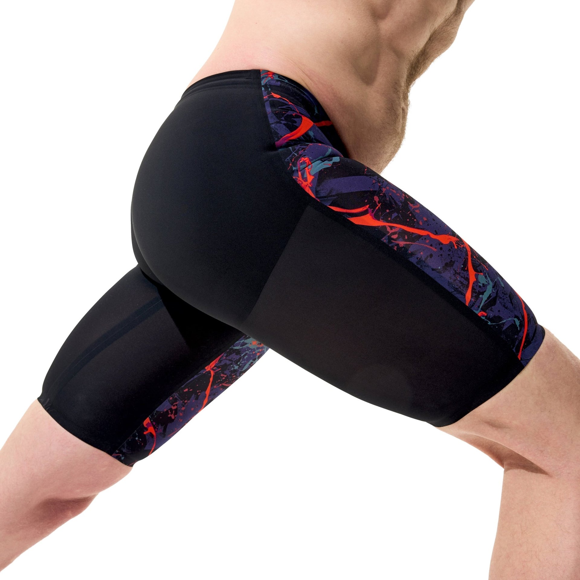 SPEEDO MENS FASTSKIN LZR PURE VALOR 2.0 JAMMER BLACK EMBER - Black
