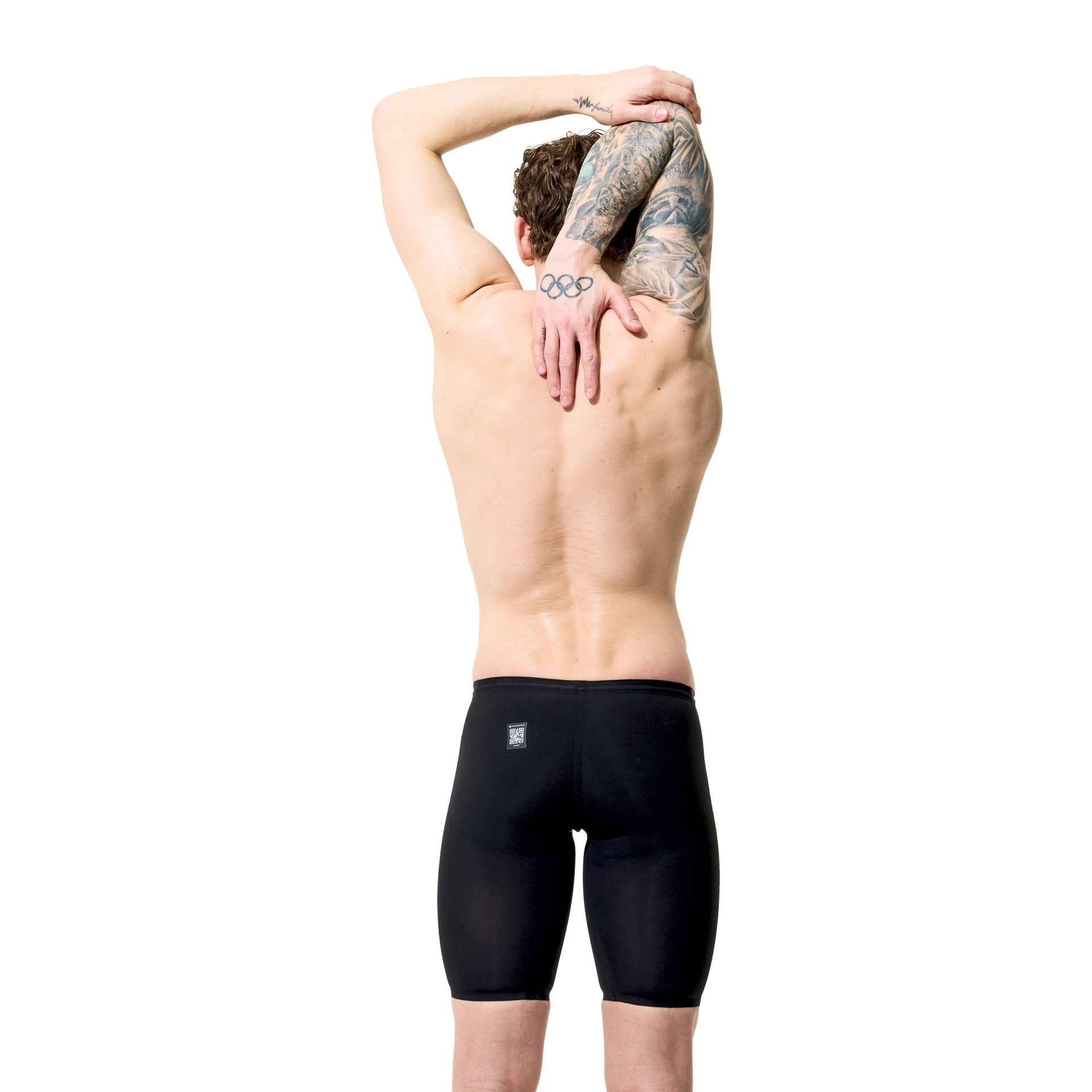 SPEEDO MENS FASTSKIN LZR PURE VALOR 2.0 JAMMER BLACK EMBER - Black