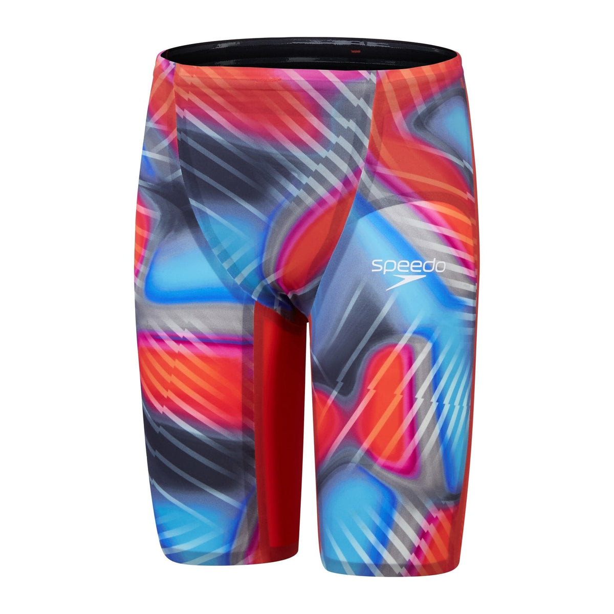 SPEEDO MENS FASTSKIN LZR PURE VALOR 2.0 JAMMER FLAME RED / PICTON BLUE