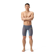 SPEEDO MENS FASTSKIN LZR PURE VALOR 2.0 JAMMER GREY LEAD / ACADIA BLUE