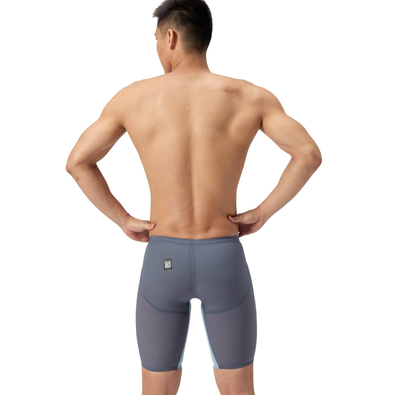 SPEEDO MENS FASTSKIN LZR PURE VALOR 2.0 JAMMER GREY LEAD / ACADIA BLUE - Grey