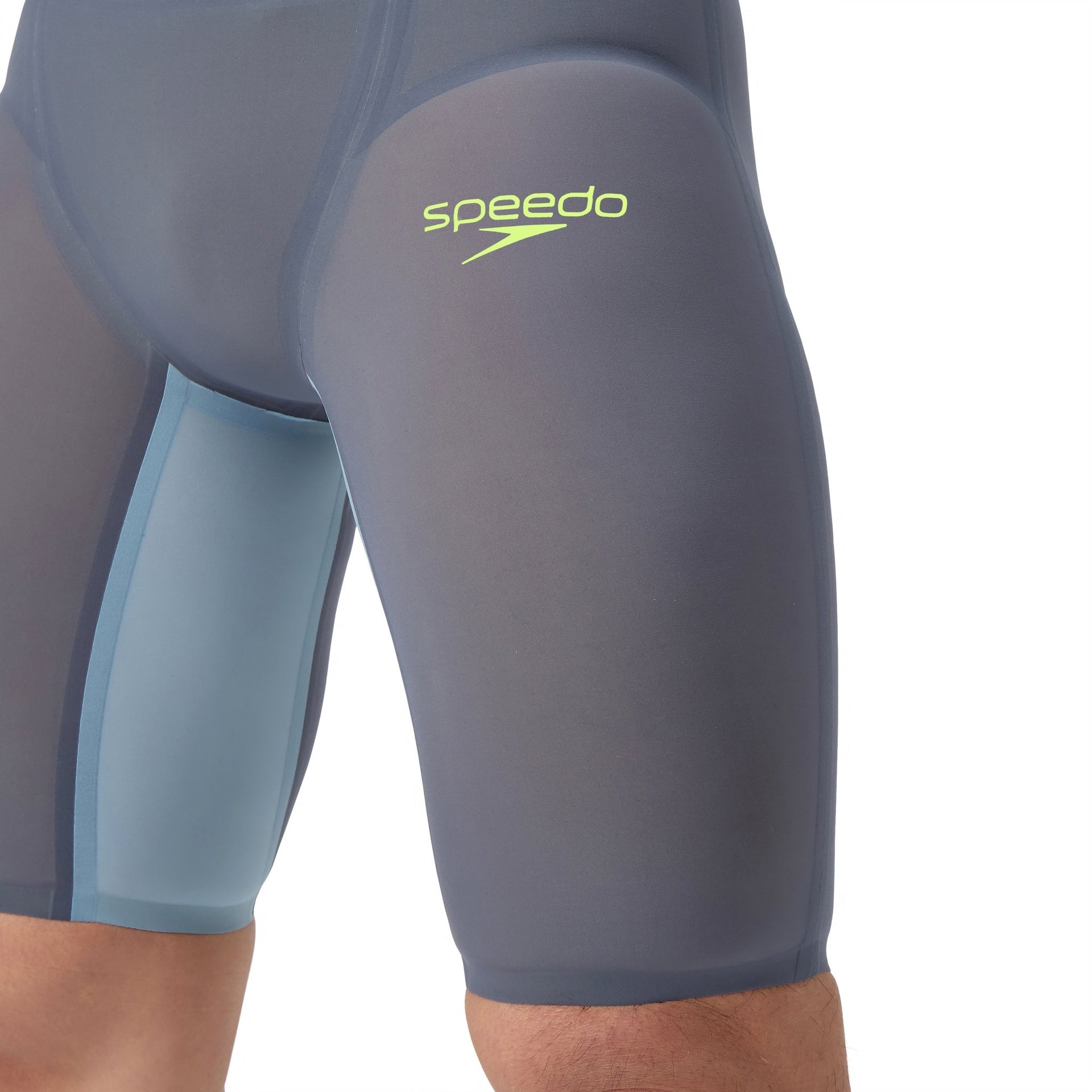 SPEEDO MENS FASTSKIN LZR PURE VALOR 2.0 JAMMER GREY LEAD / ACADIA BLUE - Grey