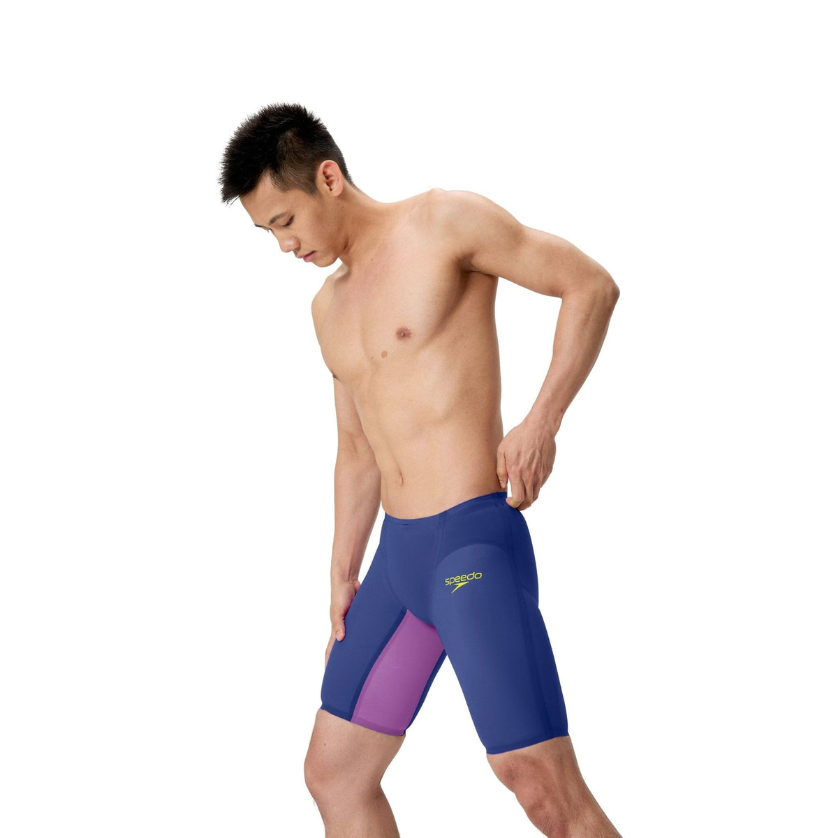 SPEEDO MENS FASTSKIN LZR PURE VALOR 2.0 JAMMER NOBLE NAVY / JELLY