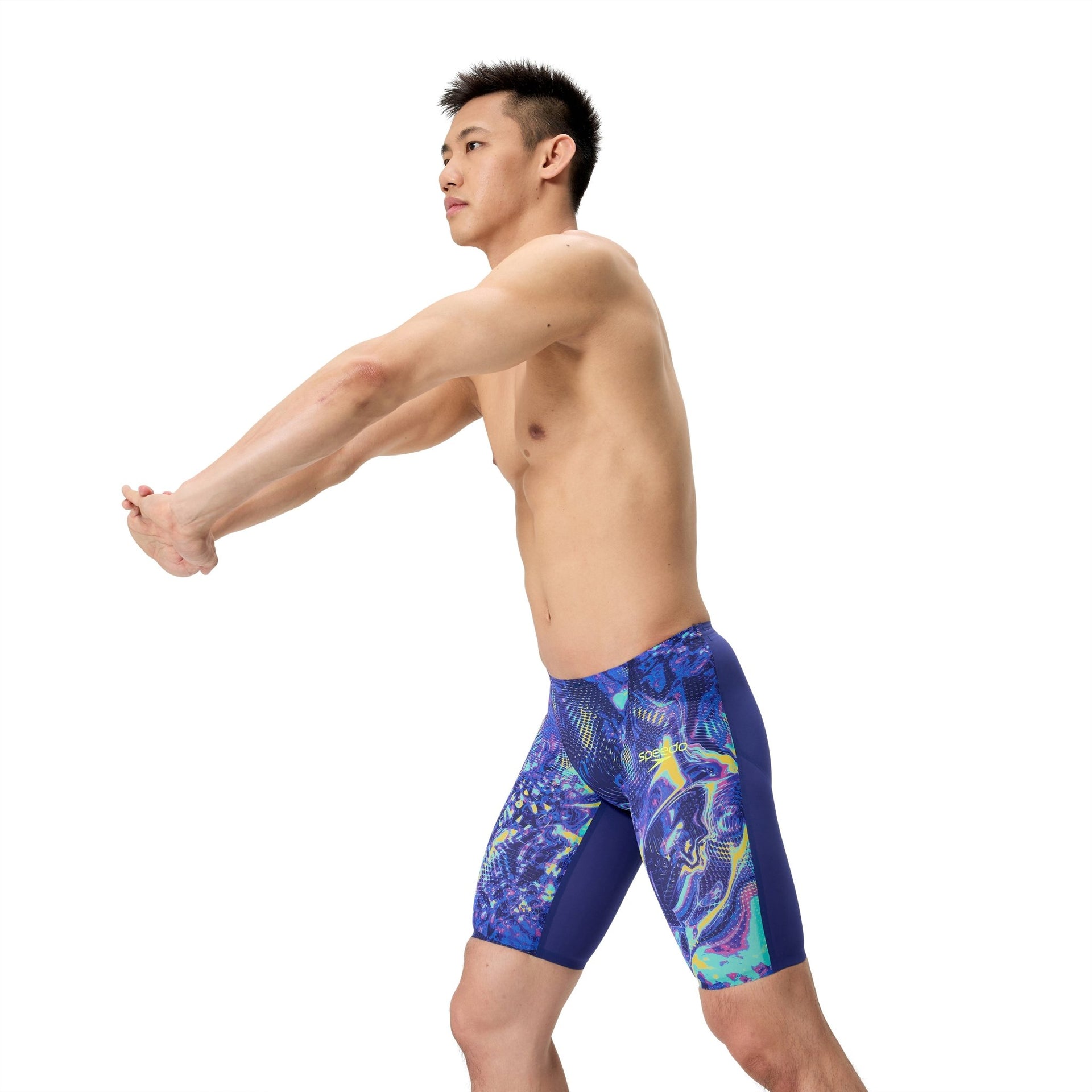 SPEEDO MENS FASTSKIN LZR PURE VALOR 2.0 JAMMER NOBLE NAVY / MORPHOSIS - Navy