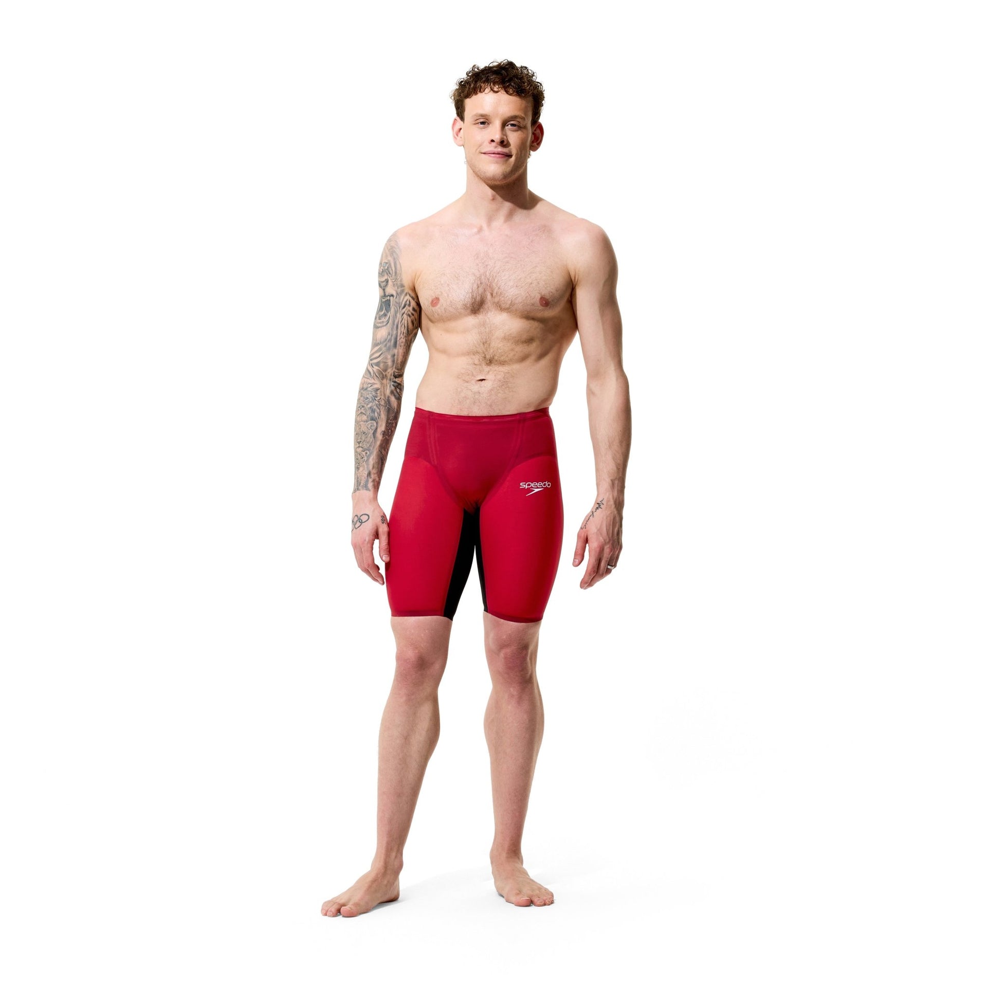 SPEEDO MENS FASTSKIN LZR PURE VALOR 2.0 JAMMER REGAL RED - Red