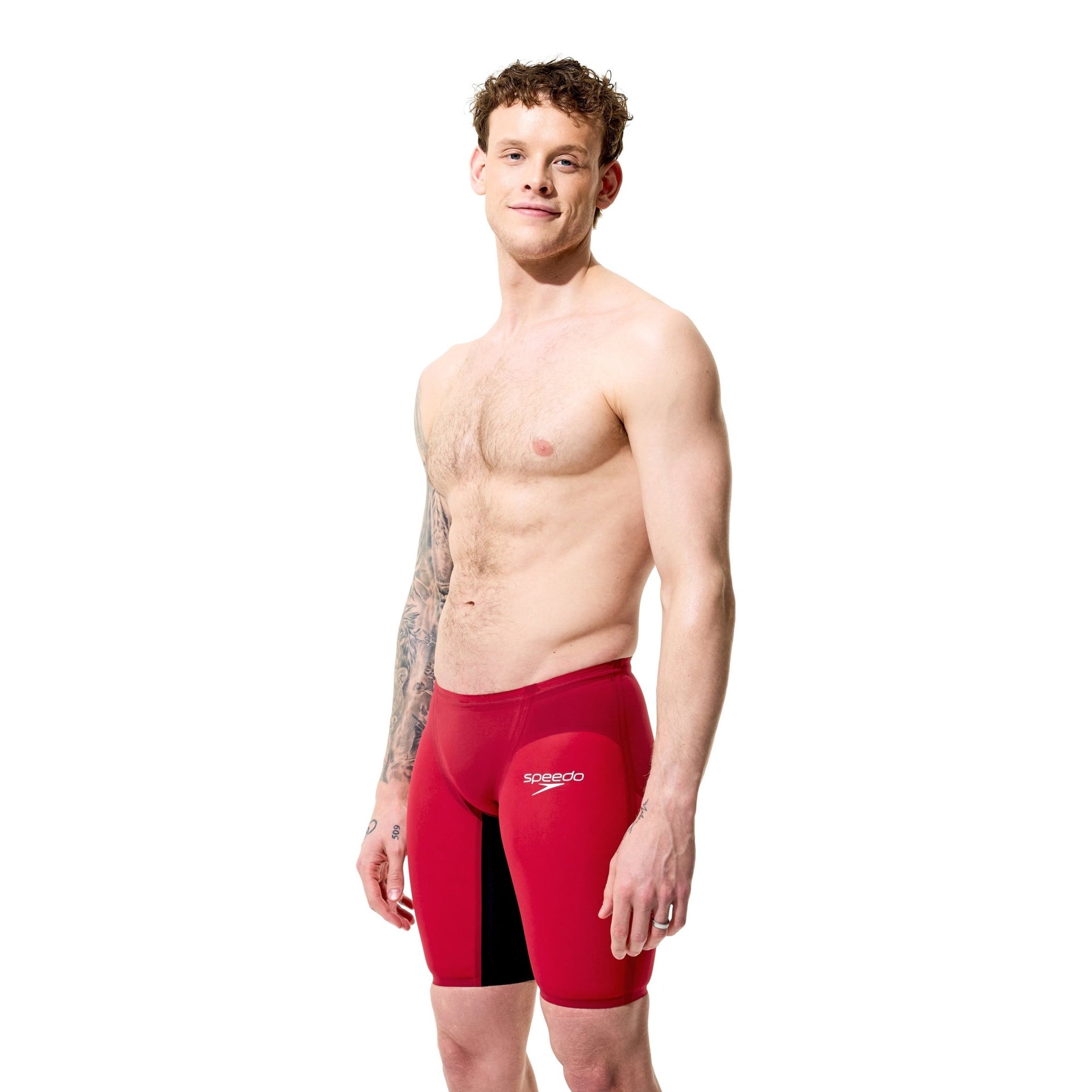 SPEEDO MENS FASTSKIN LZR PURE VALOR 2.0 JAMMER REGAL RED - Red