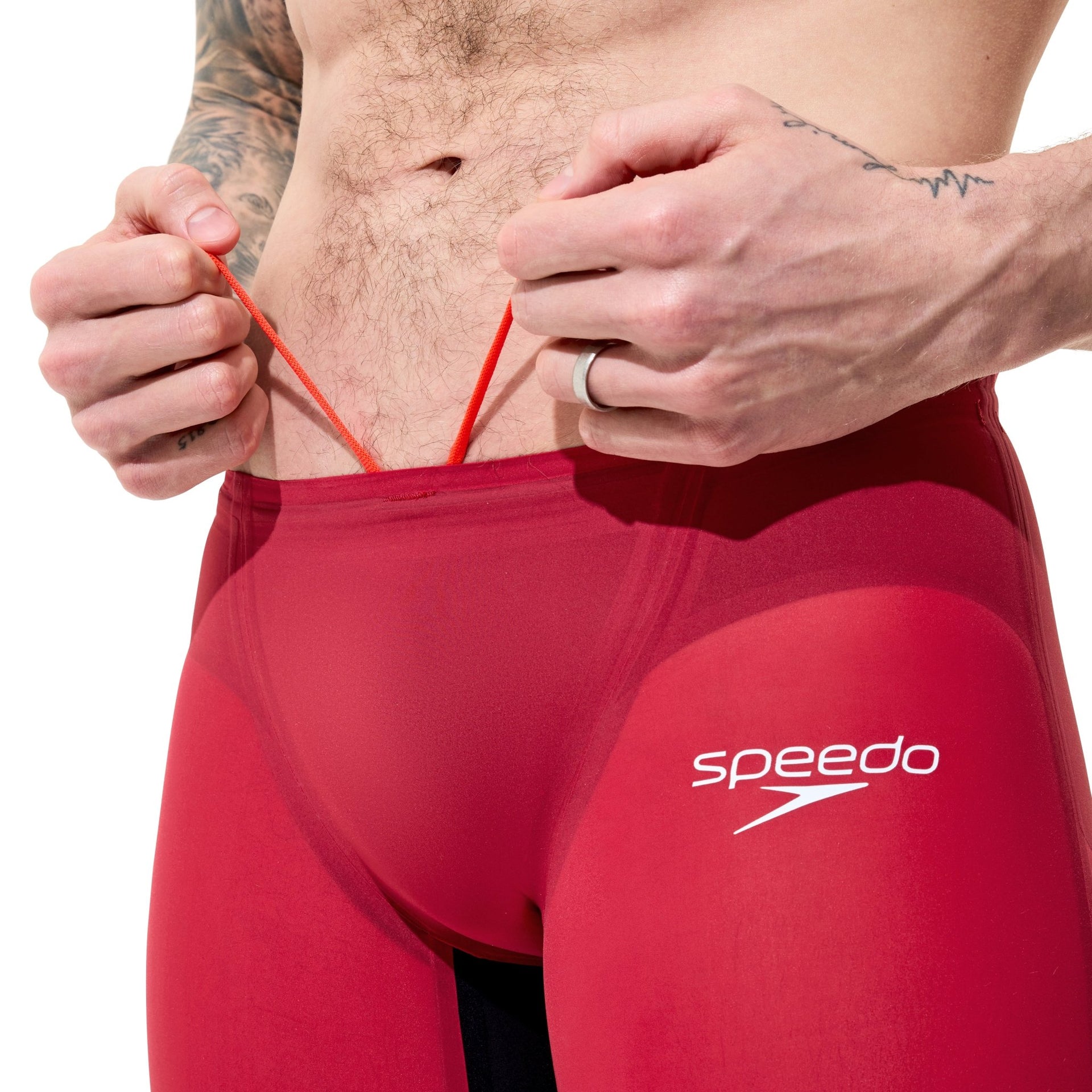 SPEEDO MENS FASTSKIN LZR PURE VALOR 2.0 JAMMER REGAL RED - Red