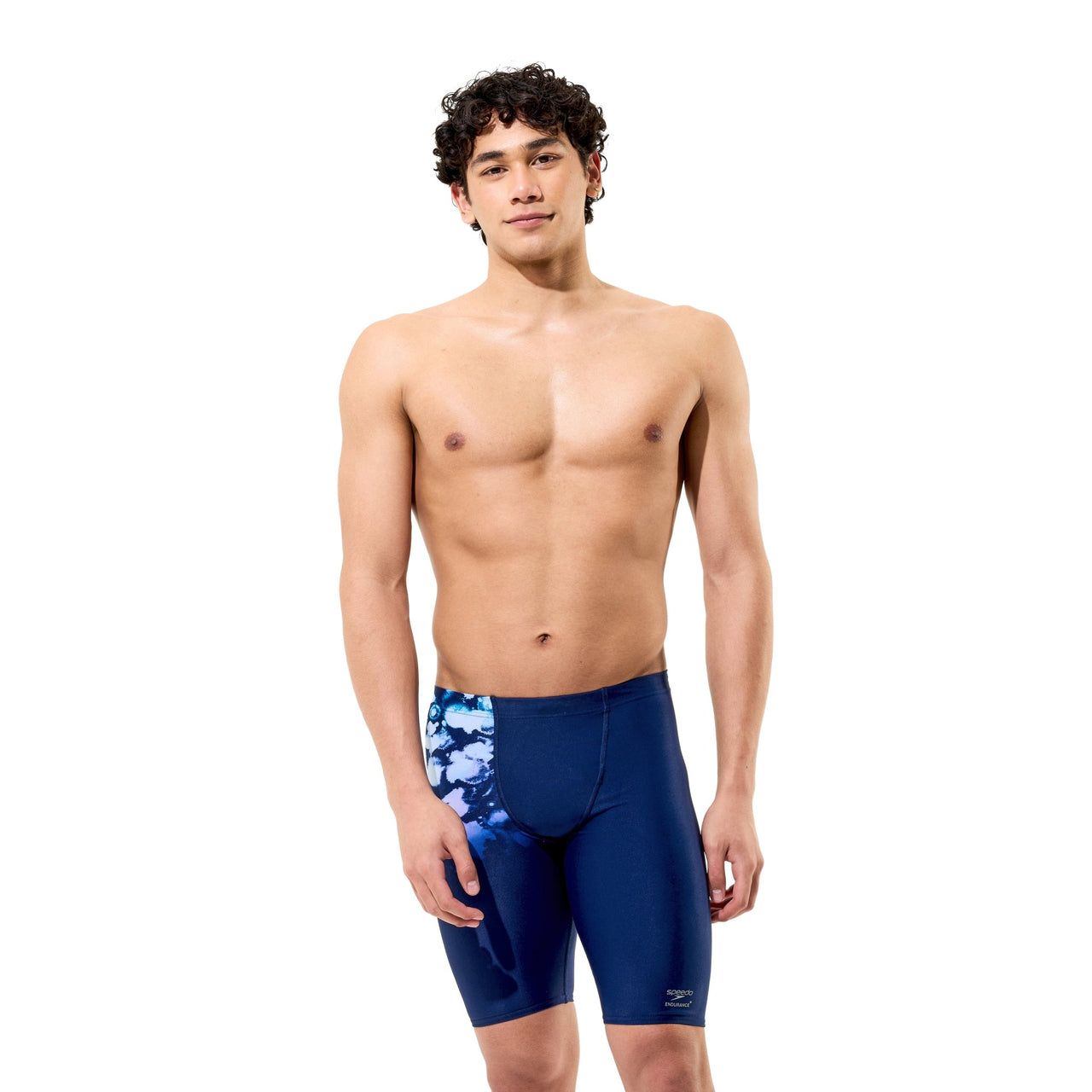 SPEEDO MENS PLACEMENT PRINTED JAMMER MOONGLOW SMOKE / NAVY - Navy