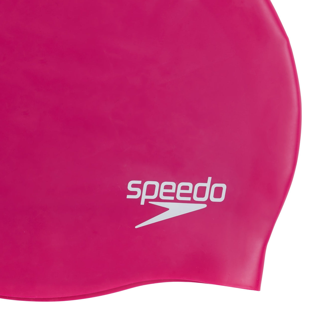 SPEEDO PLAIN MOULDED SILICONE SWIMMING CAP - Blue