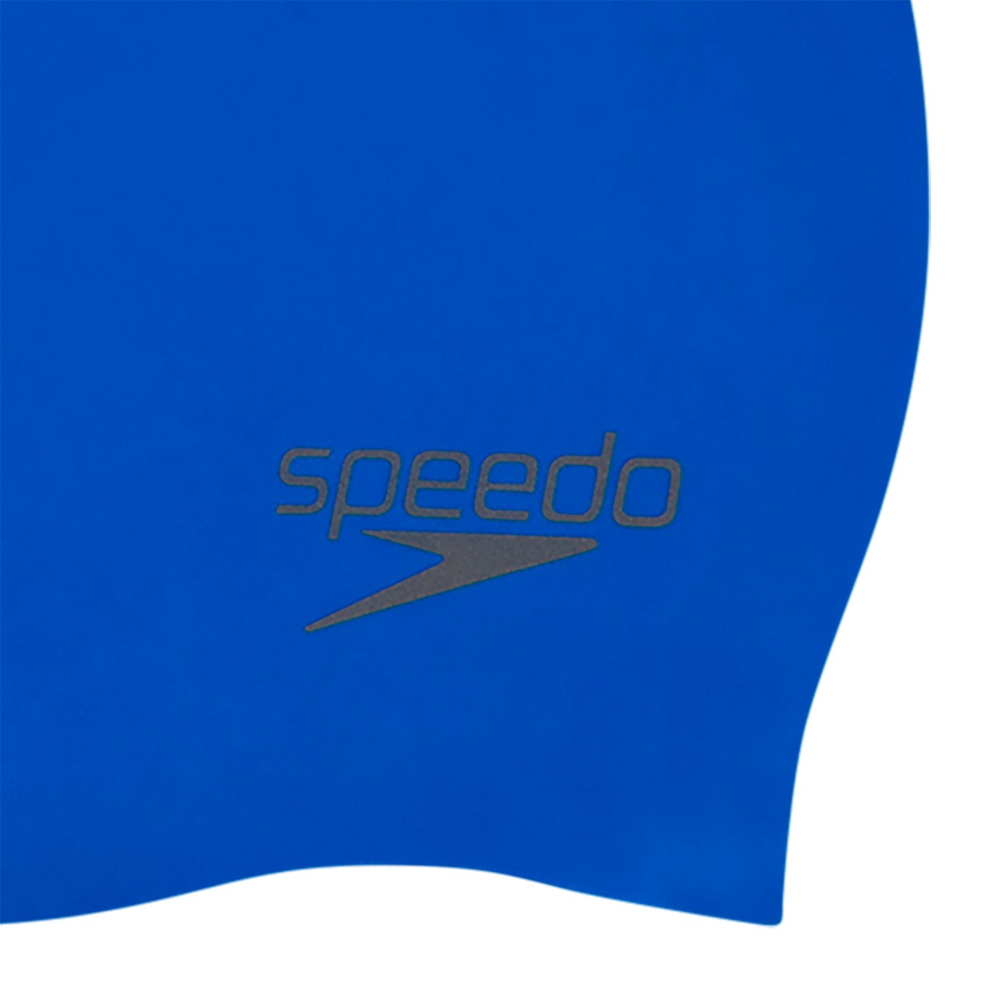 SPEEDO PLAIN MOULDED SILICONE SWIMMING CAP - Blue