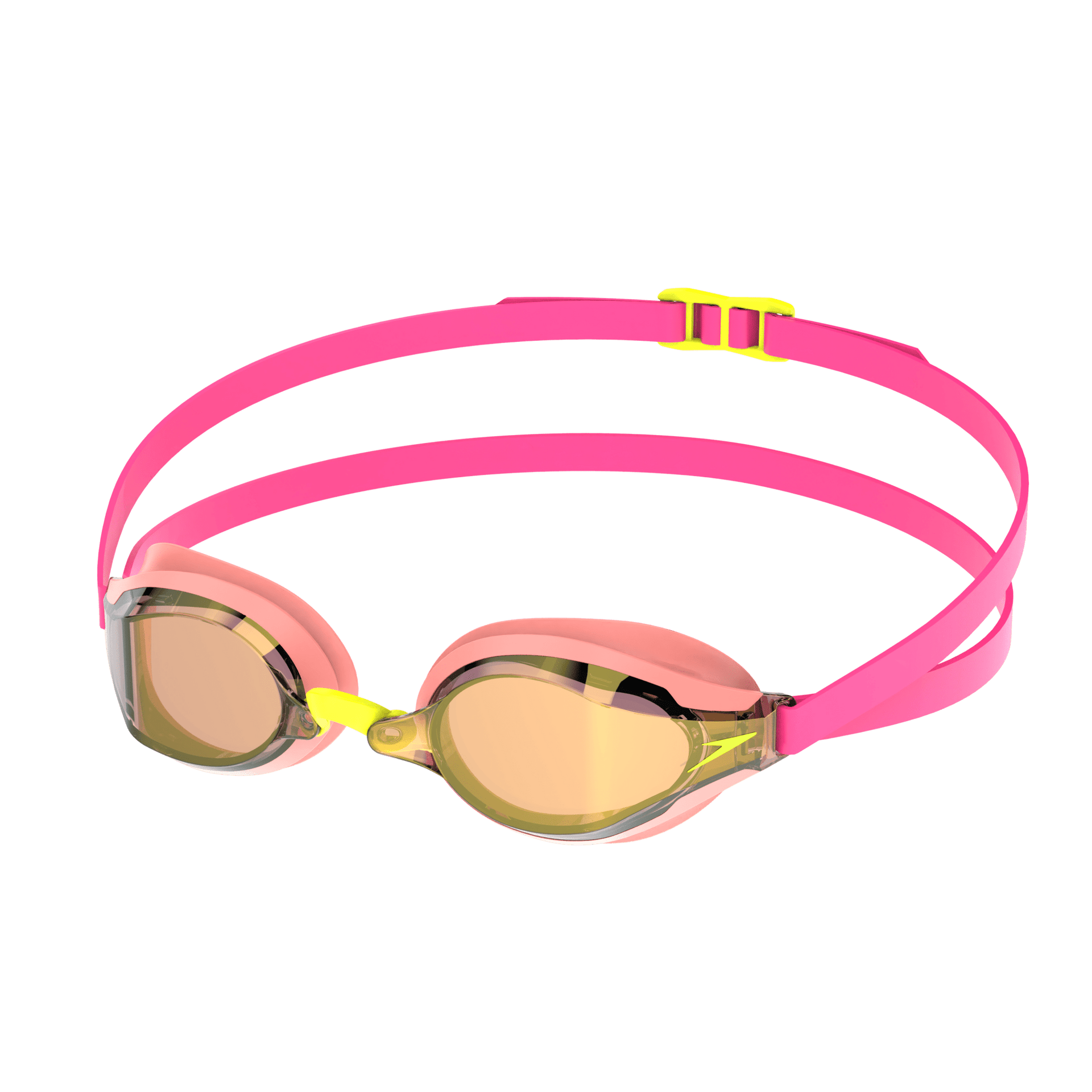 SPEEDO SPEEDSOCKET 2 GOLD MIRROR GOGGLES NEON MELON / VERMILLION - Pink