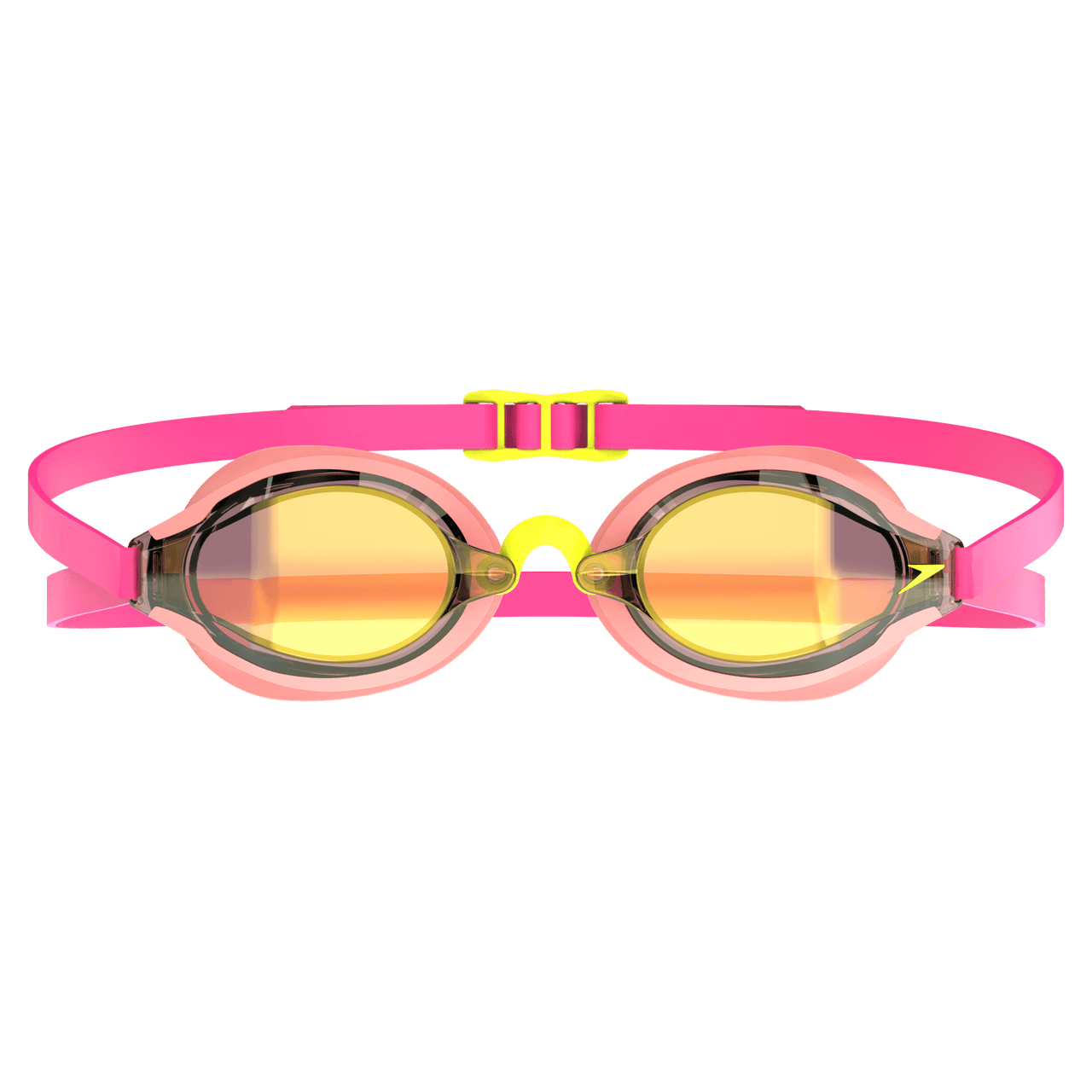 SPEEDO SPEEDSOCKET 2 GOLD MIRROR GOGGLES NEON MELON / VERMILLION - Pink