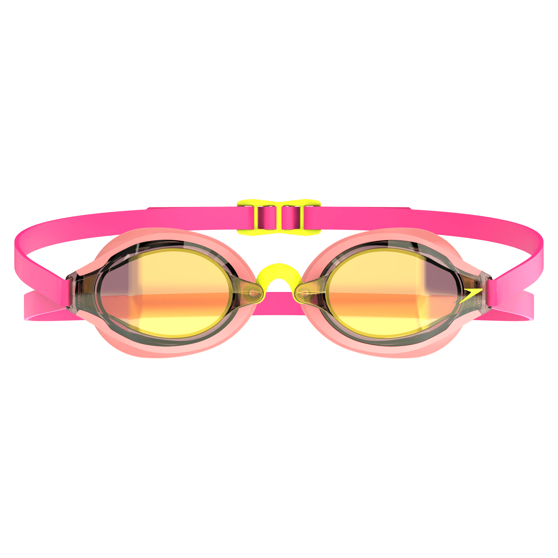 SPEEDO SPEEDSOCKET 2 GOLD MIRROR GOGGLES NEON MELON / VERMILLION - Pink
