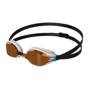 SPEEDO SPEEDSOCKET 2 MIRROR GOGGLES WHITE/FIRE GOLD - White