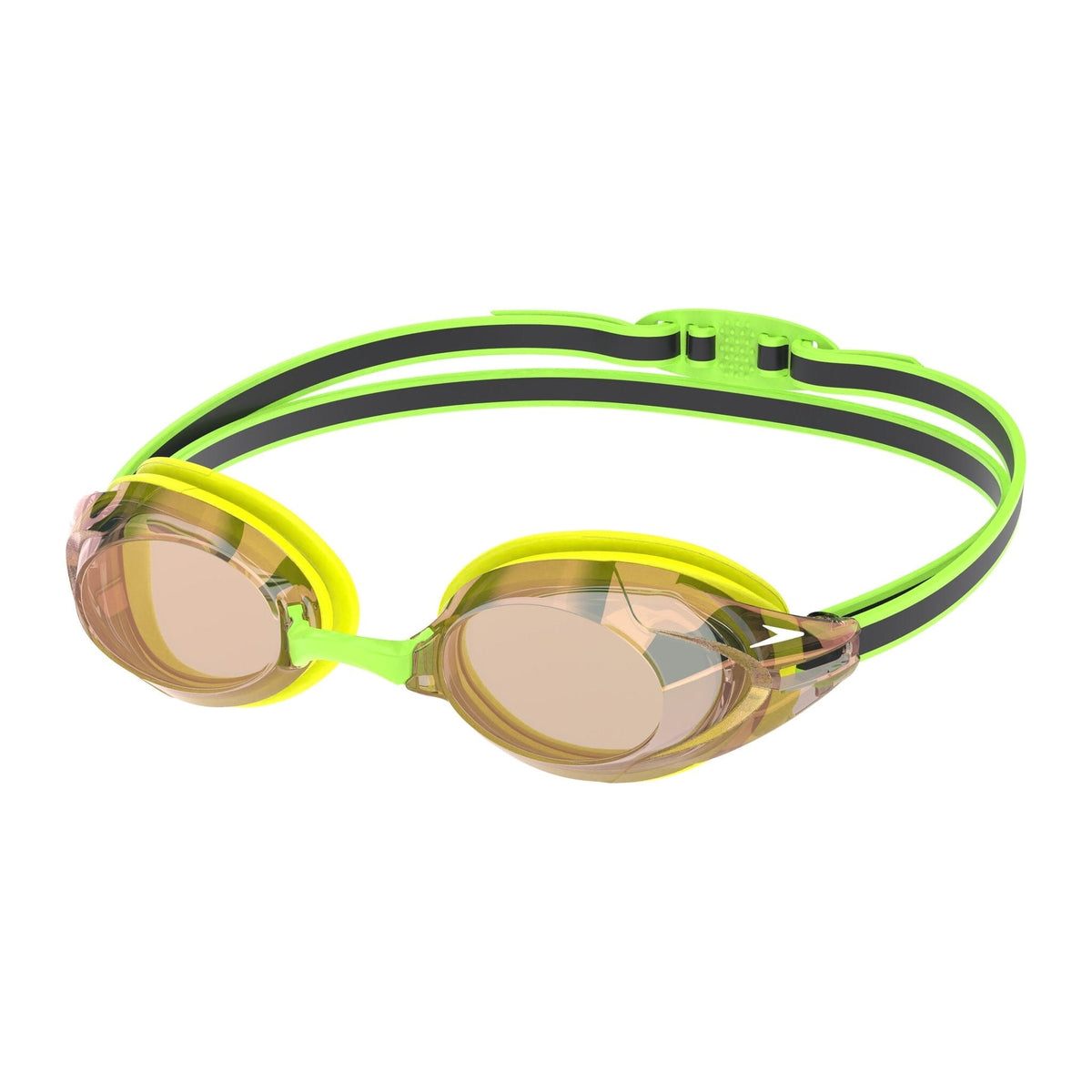 SPEEDO VANQUISHER 3.0 MIRROR GOGGLES HYPER-YELLOW/ABLAZE
