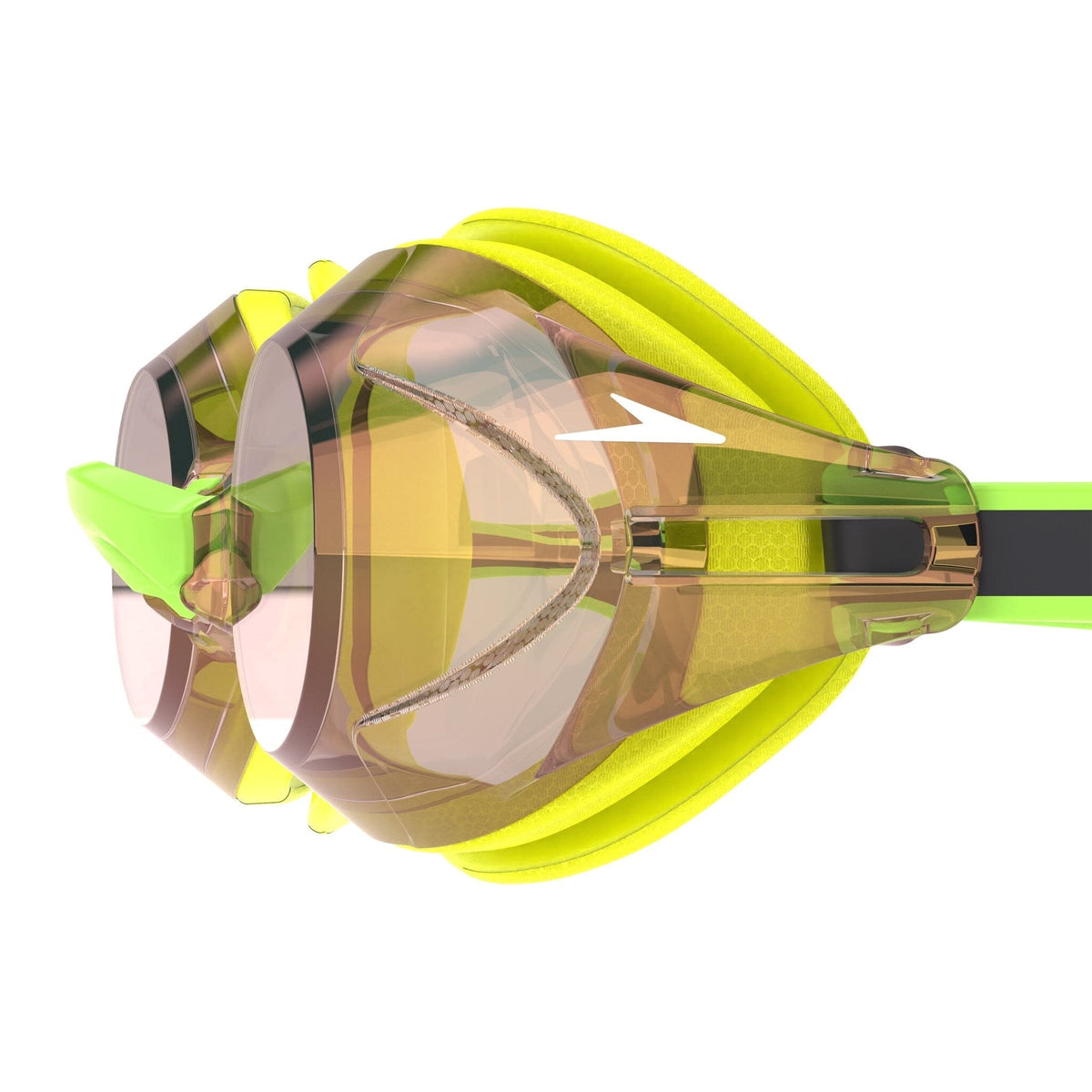 SPEEDO VANQUISHER 3.0 MIRROR GOGGLES HYPER-YELLOW/ABLAZE