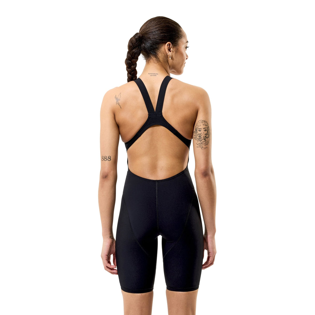 SPEEDO WOMENS FASTSKIN LZR HYPERPRO KNEESKIN BLACK - Black