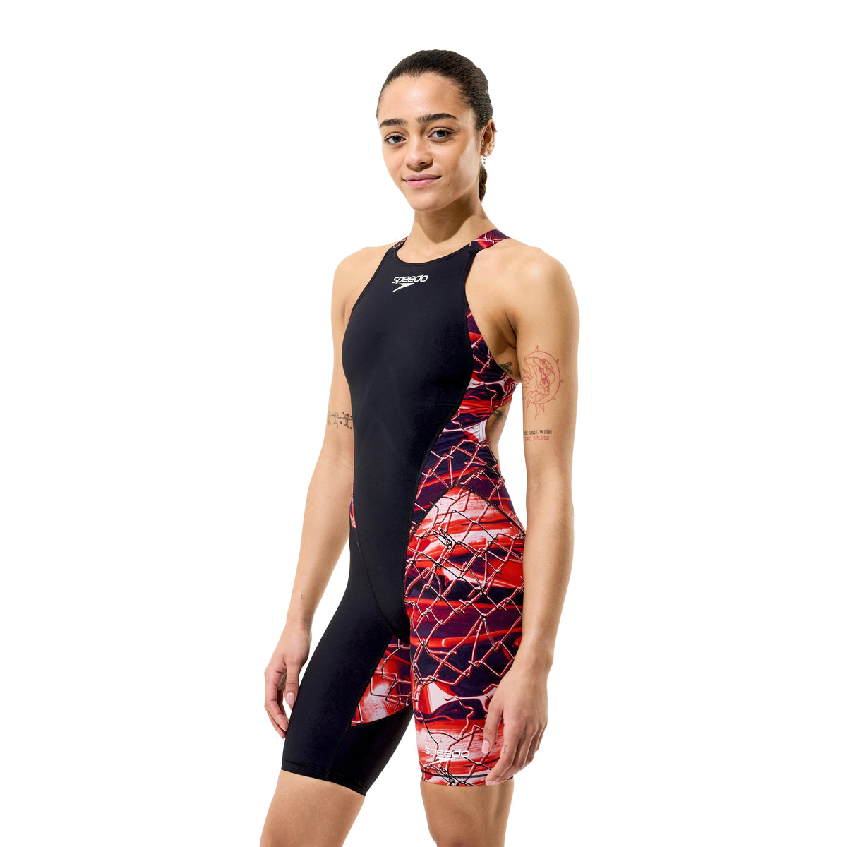 SPEEDO WOMENS FASTSKIN LZR HYPERPRO KNEESKIN ELECTRIC VEIL