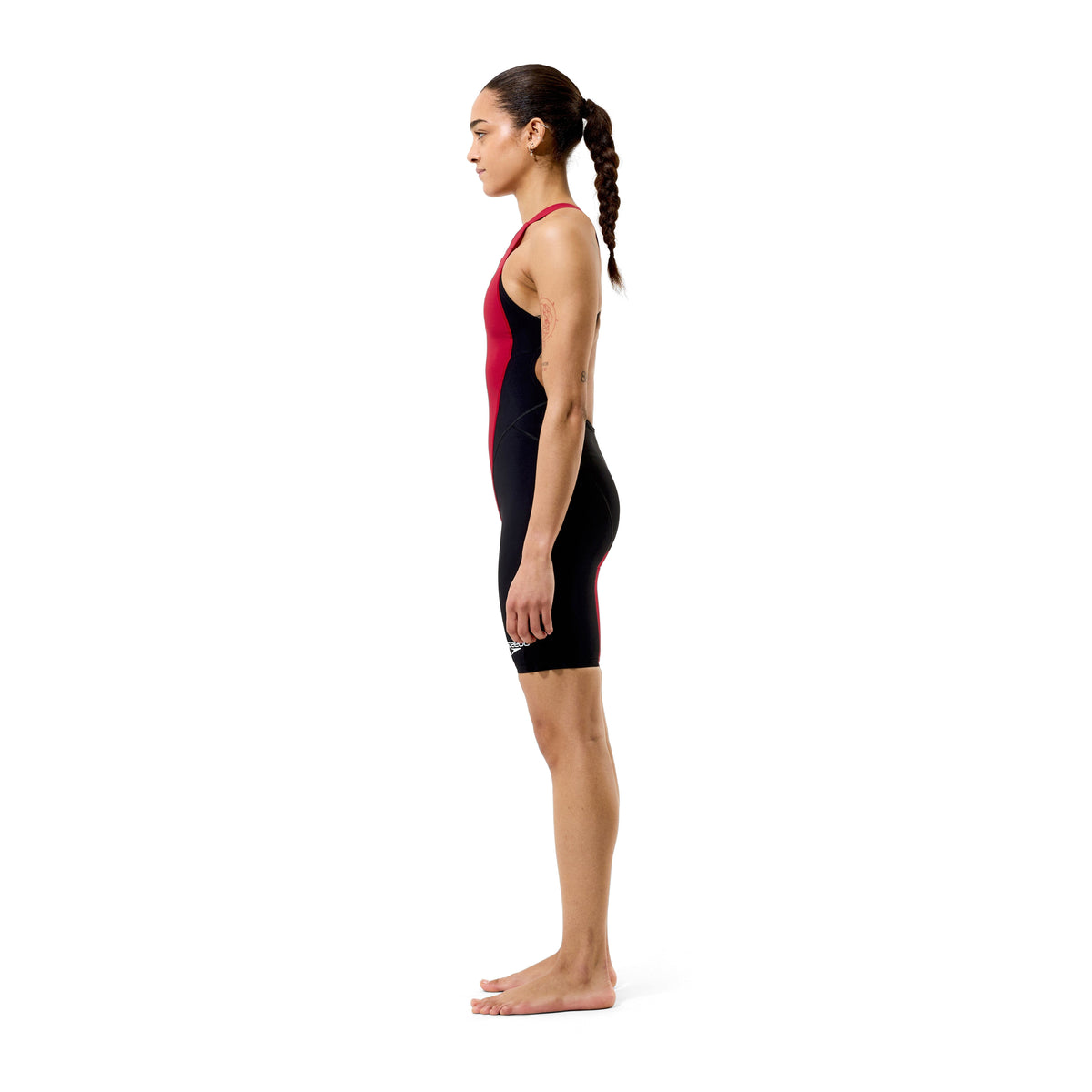 SPEEDO WOMENS FASTSKIN LZR HYPERPRO KNEESKIN REGAL RED