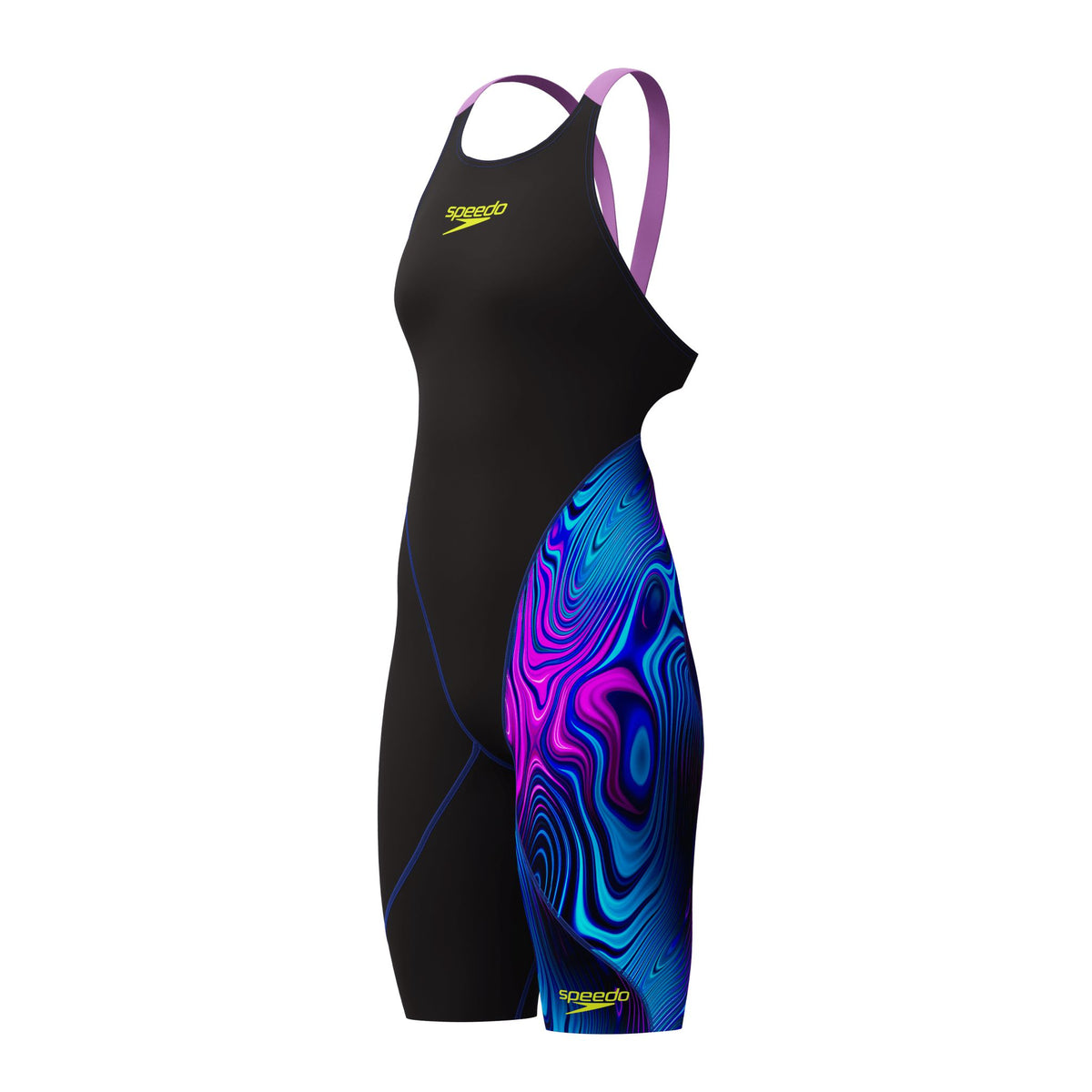 SPEEDO WOMENS FASTSKIN LZR IGNITE KNEESKIN BLACK / SUBSURFACE