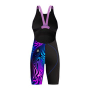 SPEEDO WOMENS FASTSKIN LZR IGNITE KNEESKIN BLACK / SUBSURFACE