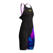 SPEEDO WOMENS FASTSKIN LZR IGNITE KNEESKIN BLACK / SUBSURFACE