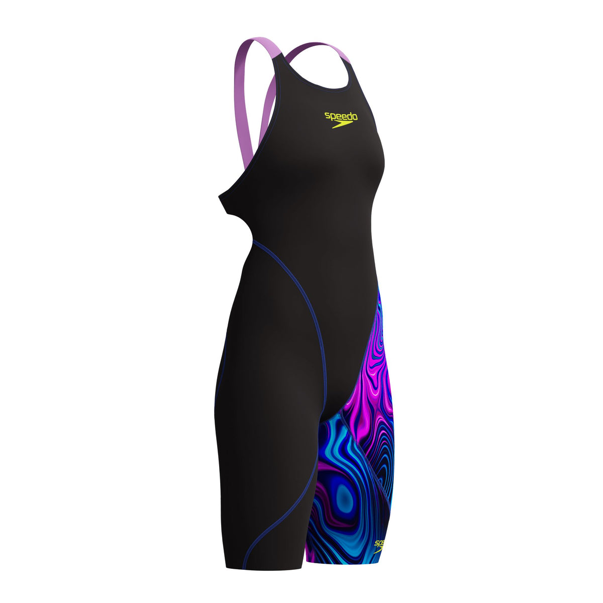 SPEEDO WOMENS FASTSKIN LZR IGNITE KNEESKIN BLACK / SUBSURFACE