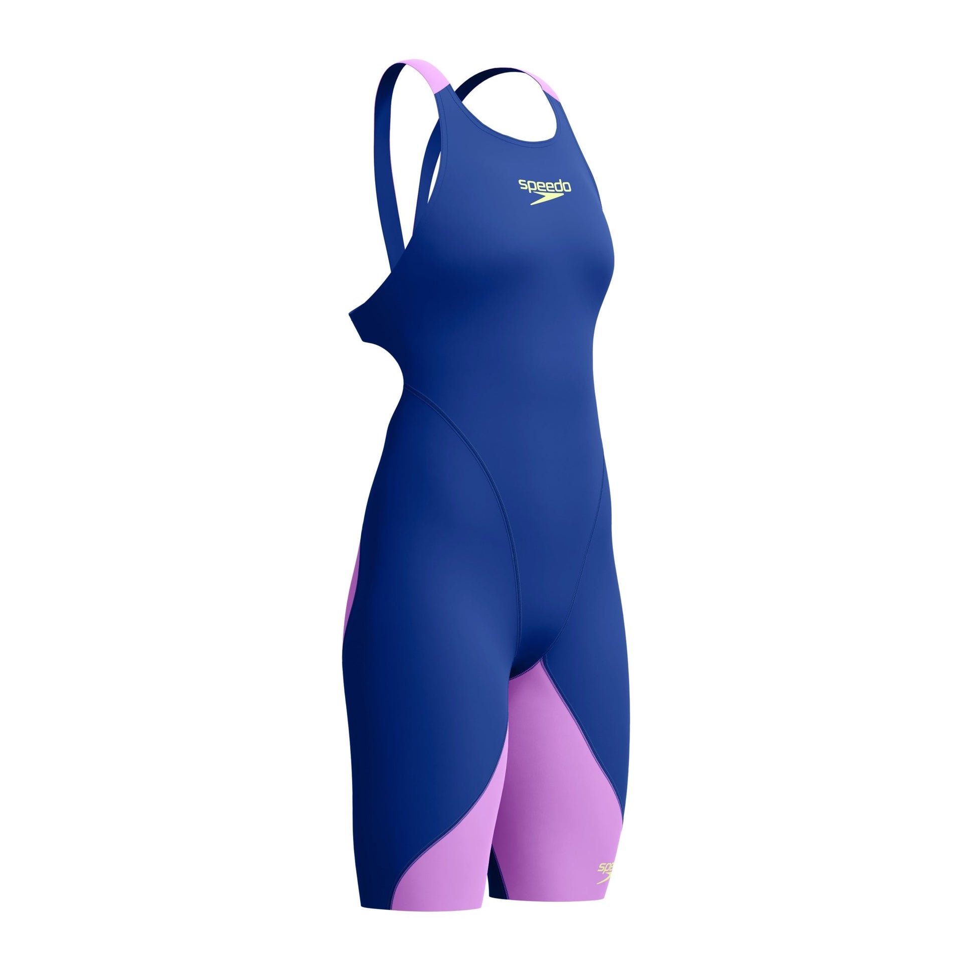 SPEEDO WOMENS FASTSKIN LZR IGNITE KNEESKIN NOBLE NAVY / NEON JELLY - Purple
