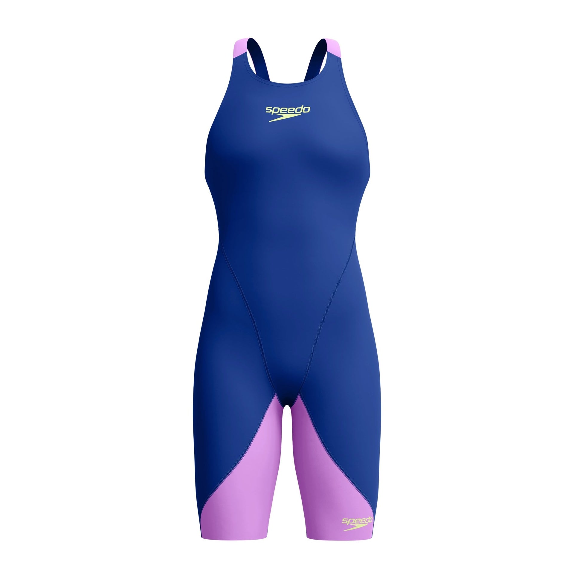 SPEEDO WOMENS FASTSKIN LZR IGNITE KNEESKIN NOBLE NAVY / NEON JELLY - Purple
