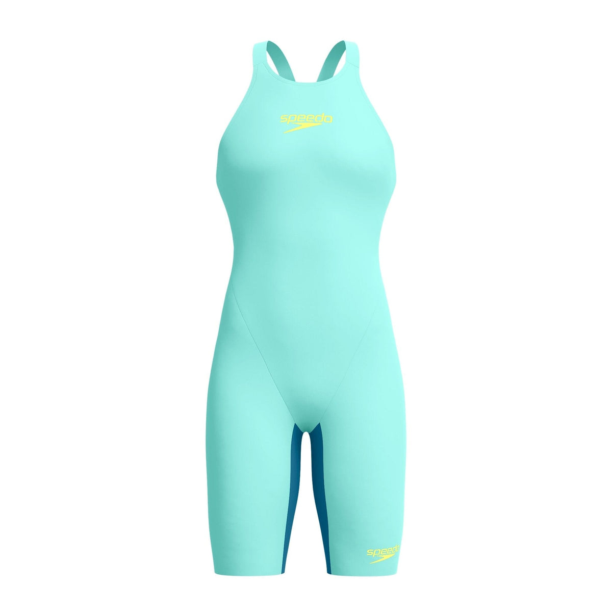 SPEEDO WOMENS FASTSKIN LZR PURE VALOR 2.0 OPENBACK KNEESKIN ARCTIC GLASS