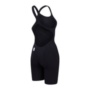 SPEEDO WOMENS FASTSKIN LZR PURE VALOR 2.0 OPENBACK KNEESKIN BLACK