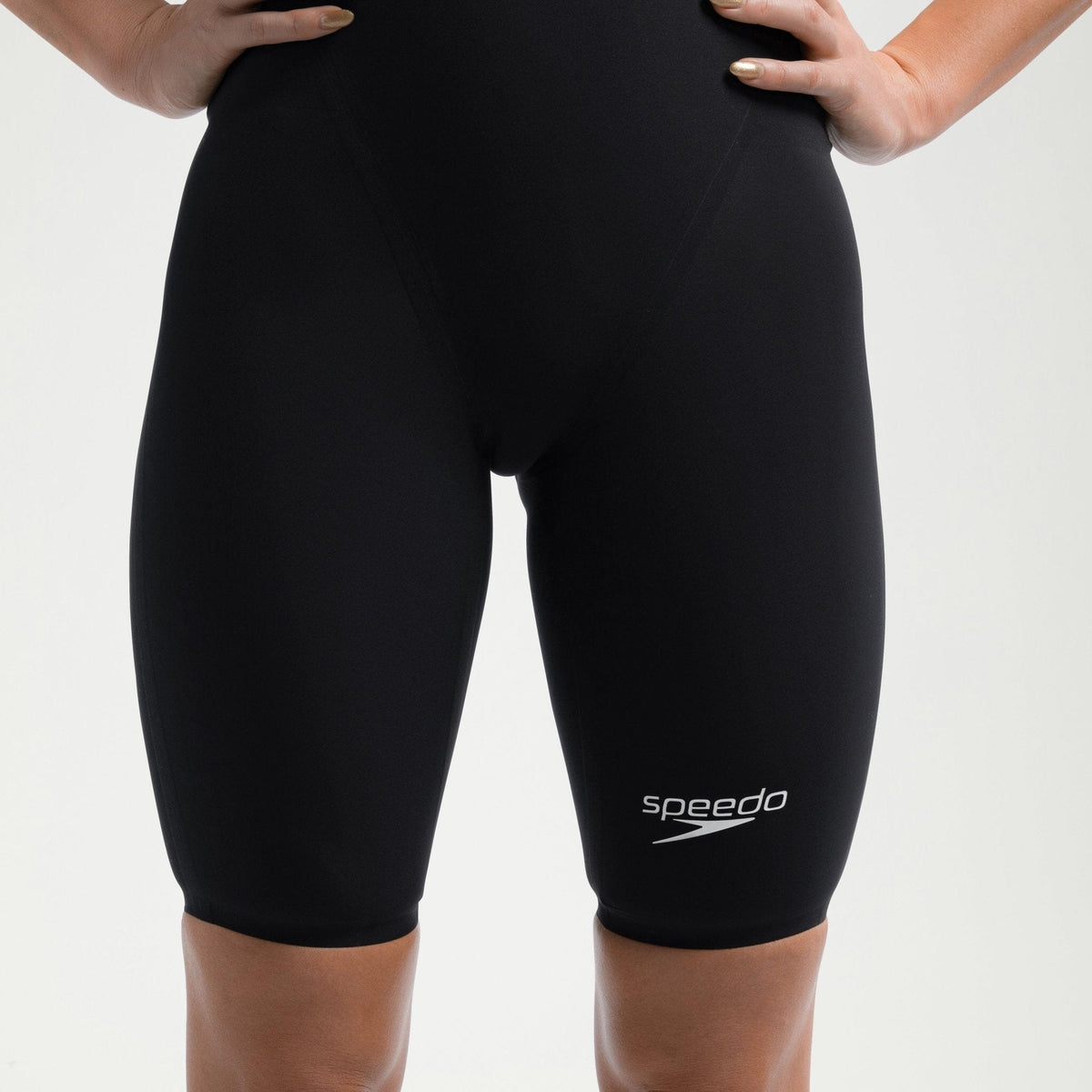 SPEEDO WOMENS FASTSKIN LZR PURE VALOR 2.0 OPENBACK KNEESKIN BLACK