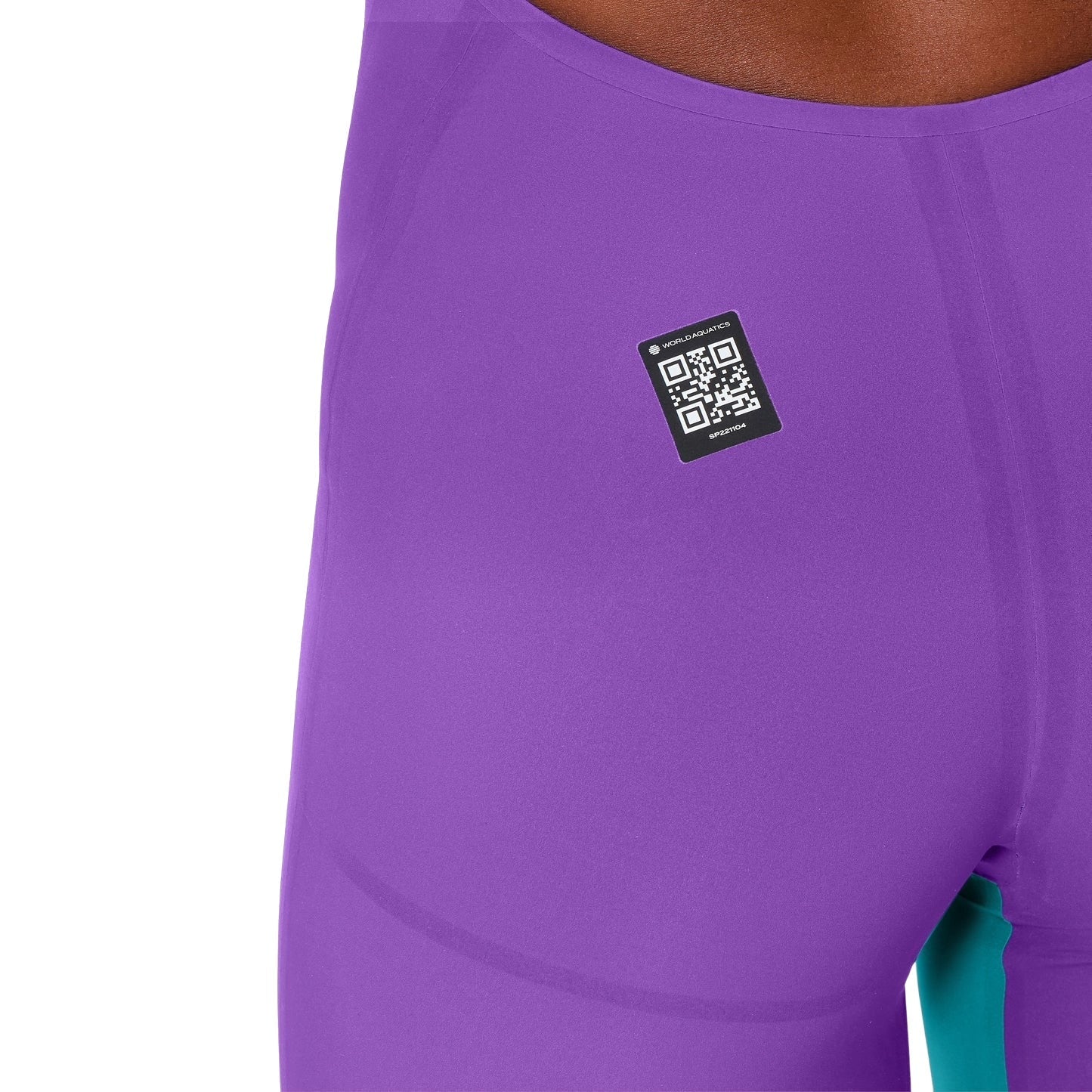 SPEEDO WOMENS FASTSKIN LZR PURE VALOR 2.0 OPENBACK KNEESKIN GALAXY GRAPE / MAYAN BLUE - Purple