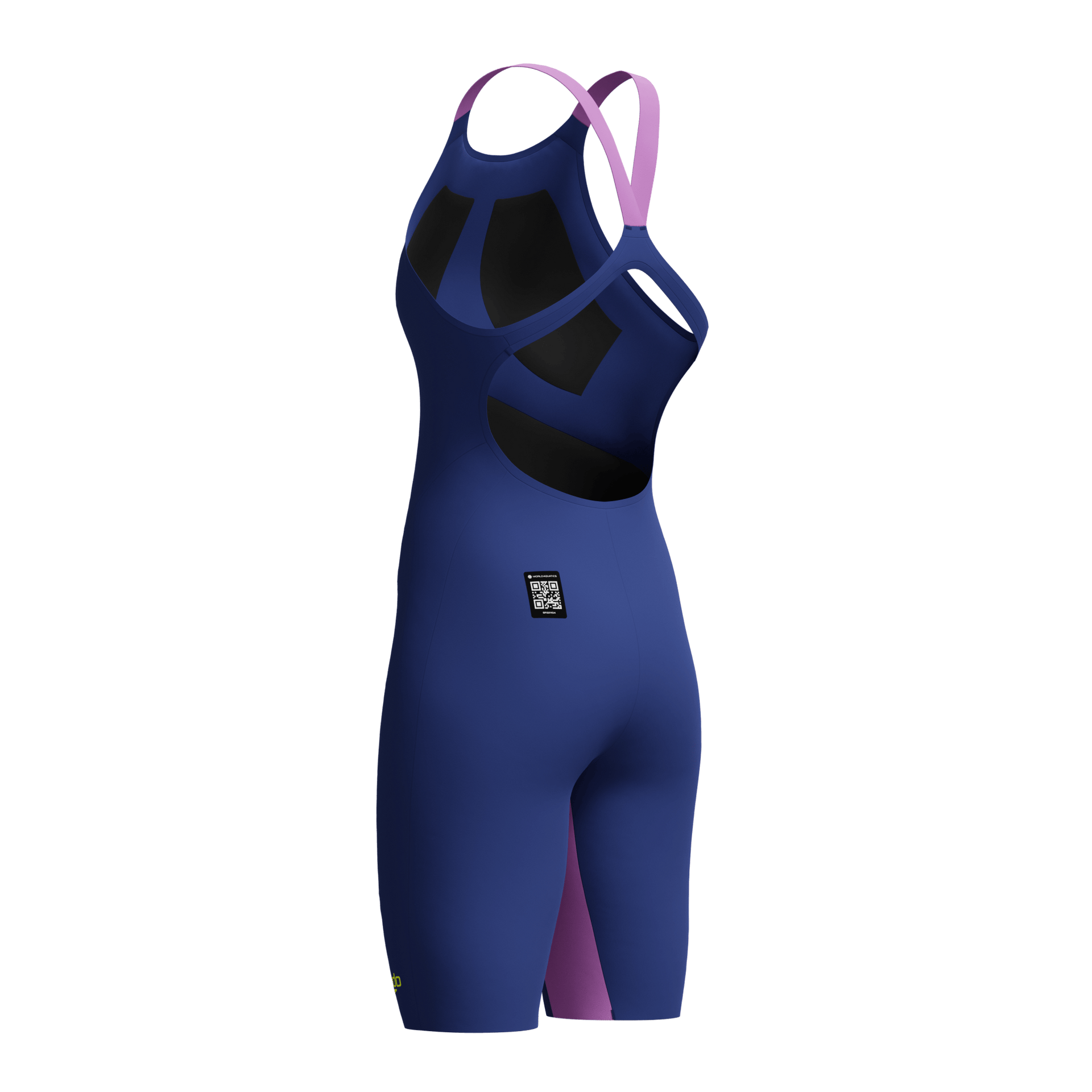 SPEEDO WOMENS FASTSKIN LZR PURE VALOR 2.0 OPENBACK KNEESKIN NOBLE NAVY / JELLY - Navy