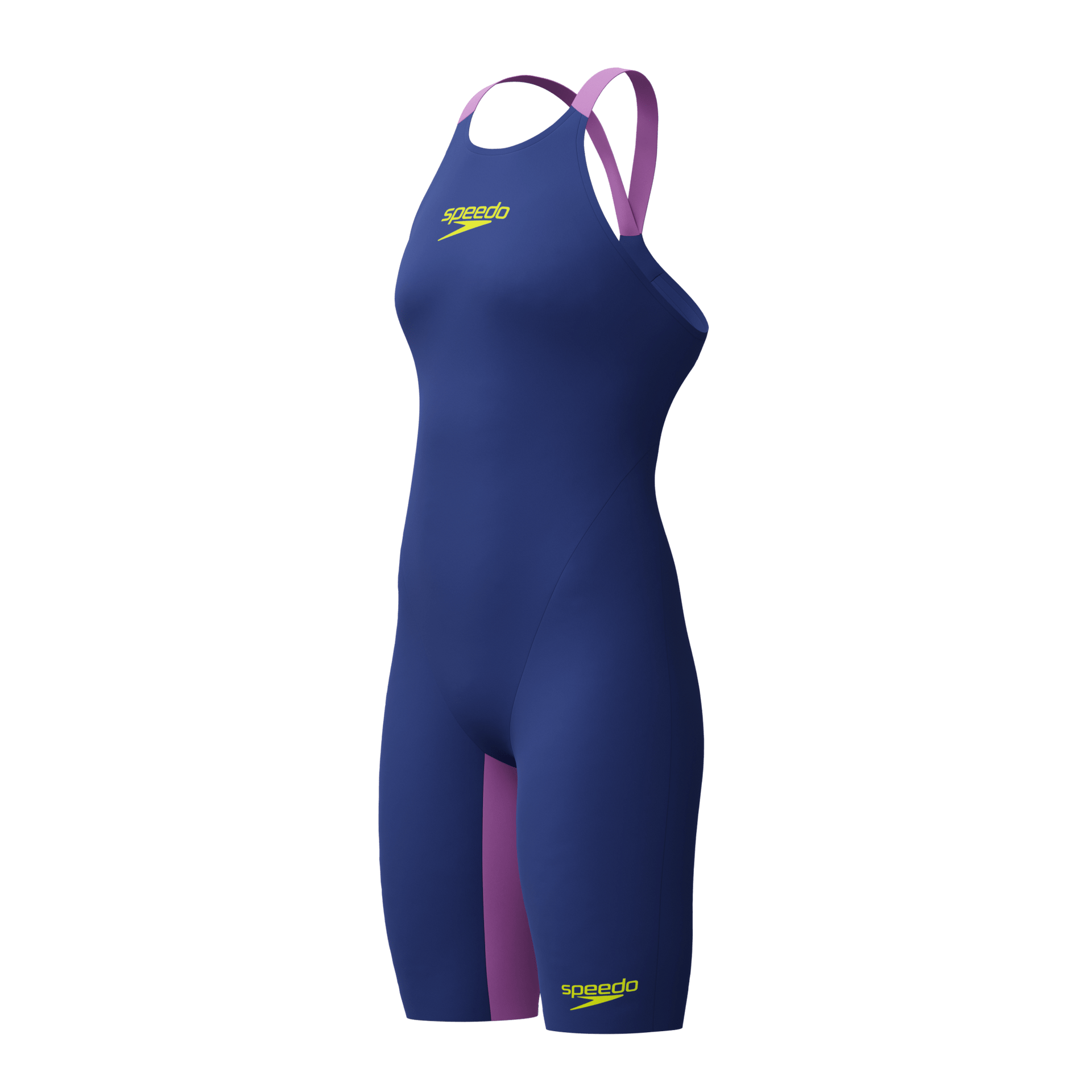 SPEEDO WOMENS FASTSKIN LZR PURE VALOR 2.0 OPENBACK KNEESKIN NOBLE NAVY / JELLY - Navy