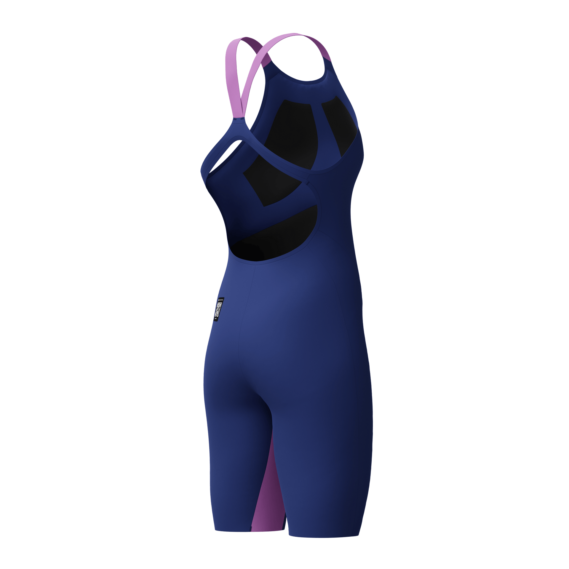 SPEEDO WOMENS FASTSKIN LZR PURE VALOR 2.0 OPENBACK KNEESKIN NOBLE NAVY / JELLY - Navy