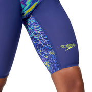 SPEEDO WOMENS FASTSKIN LZR PURE VALOR 2.0 OPENBACK KNEESKIN NOBLE NAVY / MORPHOSIS - Navy