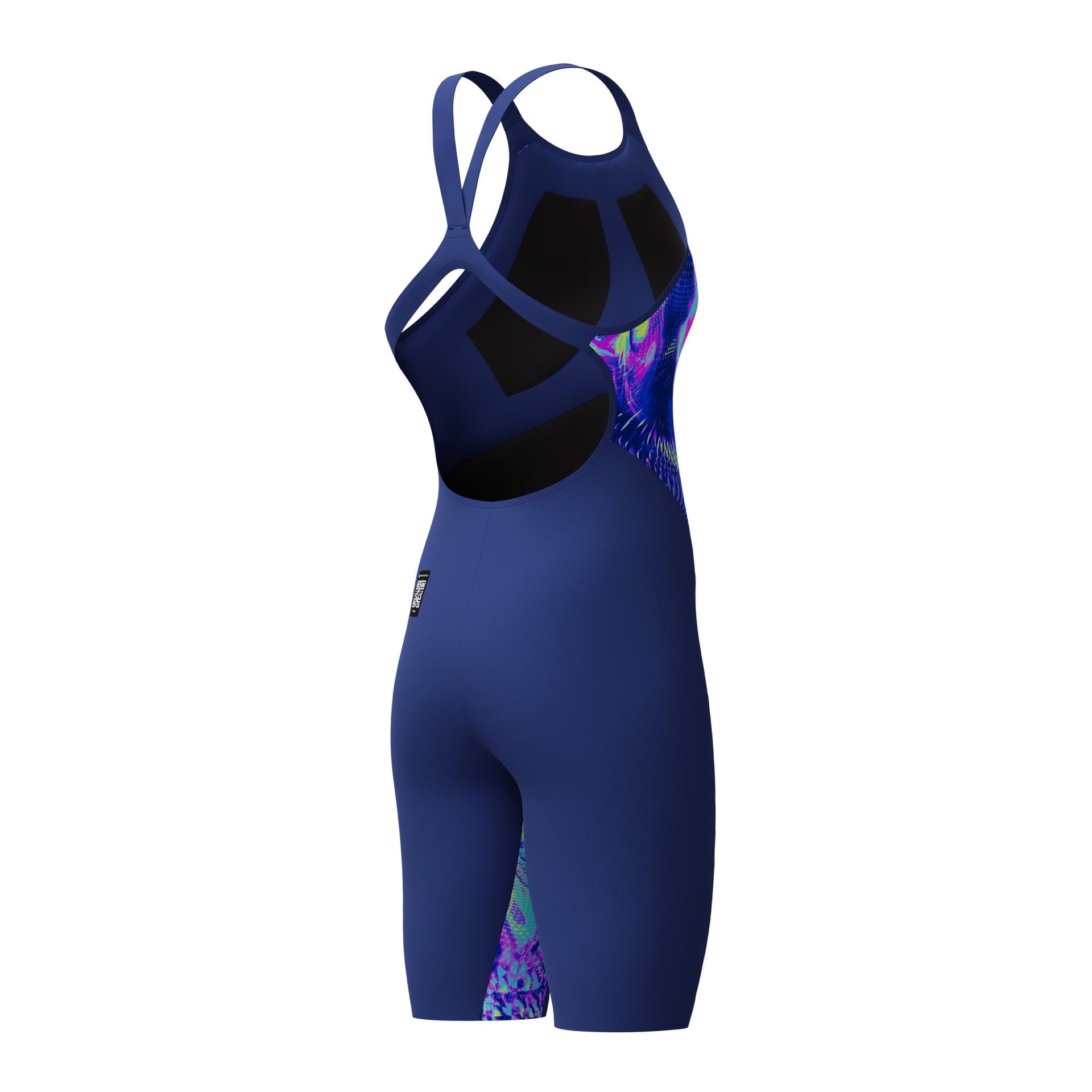 SPEEDO WOMENS FASTSKIN LZR PURE VALOR 2.0 OPENBACK KNEESKIN NOBLE NAVY / MORPHOSIS - Navy