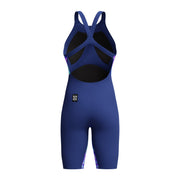 SPEEDO WOMENS FASTSKIN LZR PURE VALOR 2.0 OPENBACK KNEESKIN NOBLE NAVY / MORPHOSIS - Navy