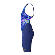 SPEEDO WOMENS FASTSKIN LZR PURE VALOR 2.0 OPENBACK KNEESKIN NOBLE NAVY / MORPHOSIS - Navy