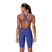 SPEEDO WOMENS FASTSKIN LZR PURE VALOR 2.0 OPENBACK KNEESKIN NOBLE NAVY / MORPHOSIS - Navy