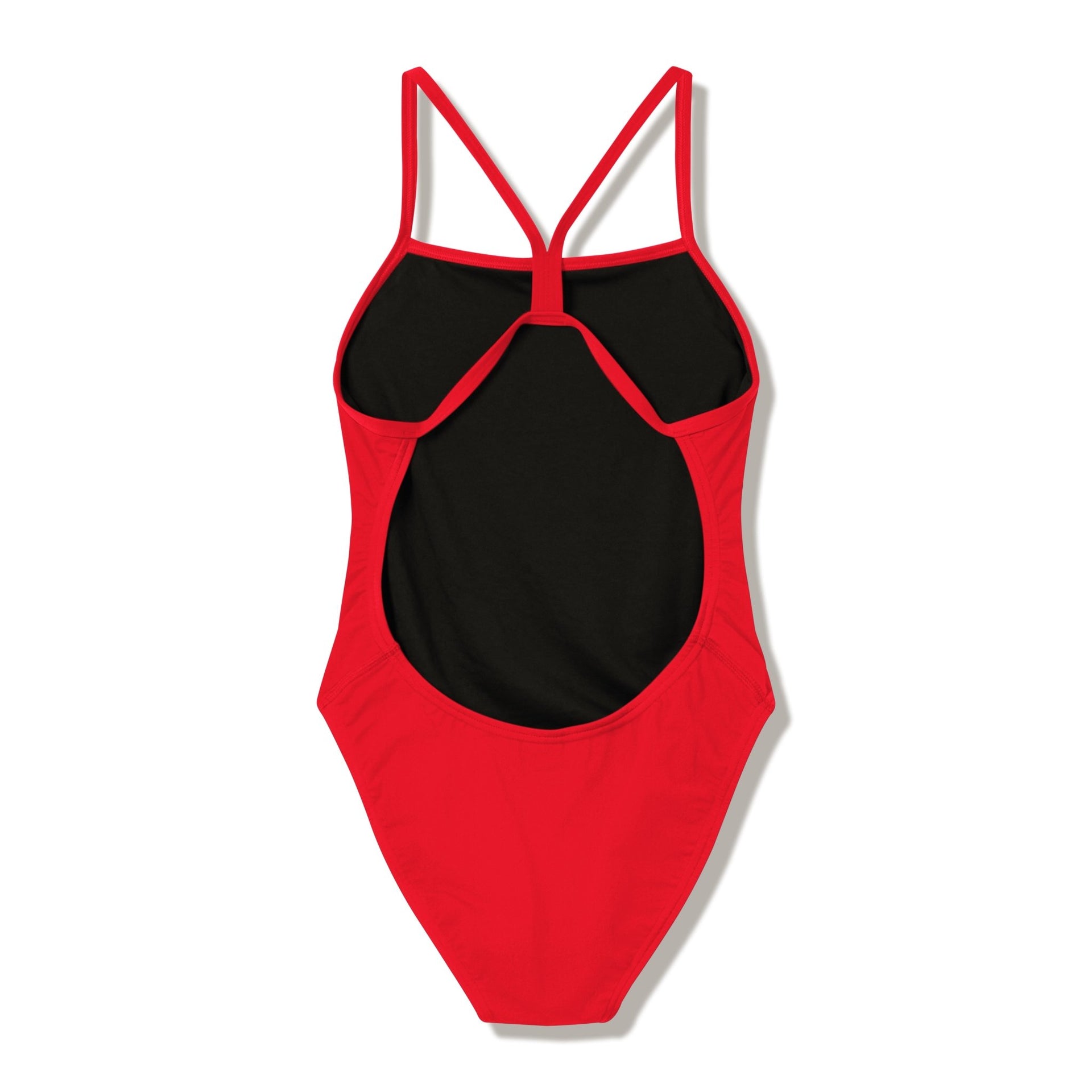 SPEEDO WOMENS SOLID ENDURANCE+ MAX V - BACK 2.0 SWIMSUIT - Red