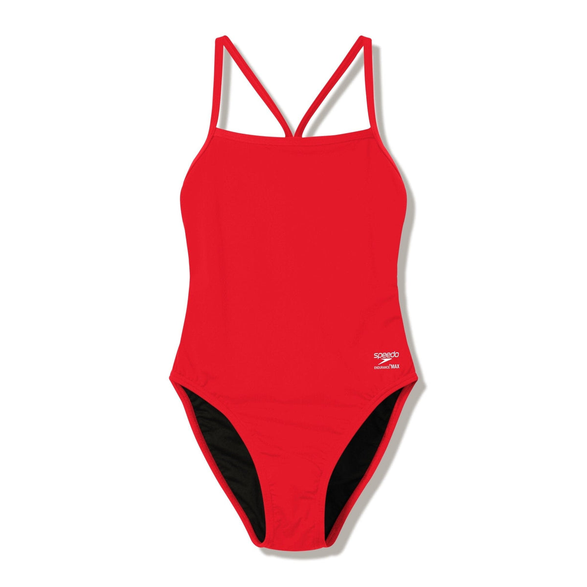 SPEEDO WOMENS SOLID ENDURANCE+ MAX V-BACK 2.0 SWIMSUIT