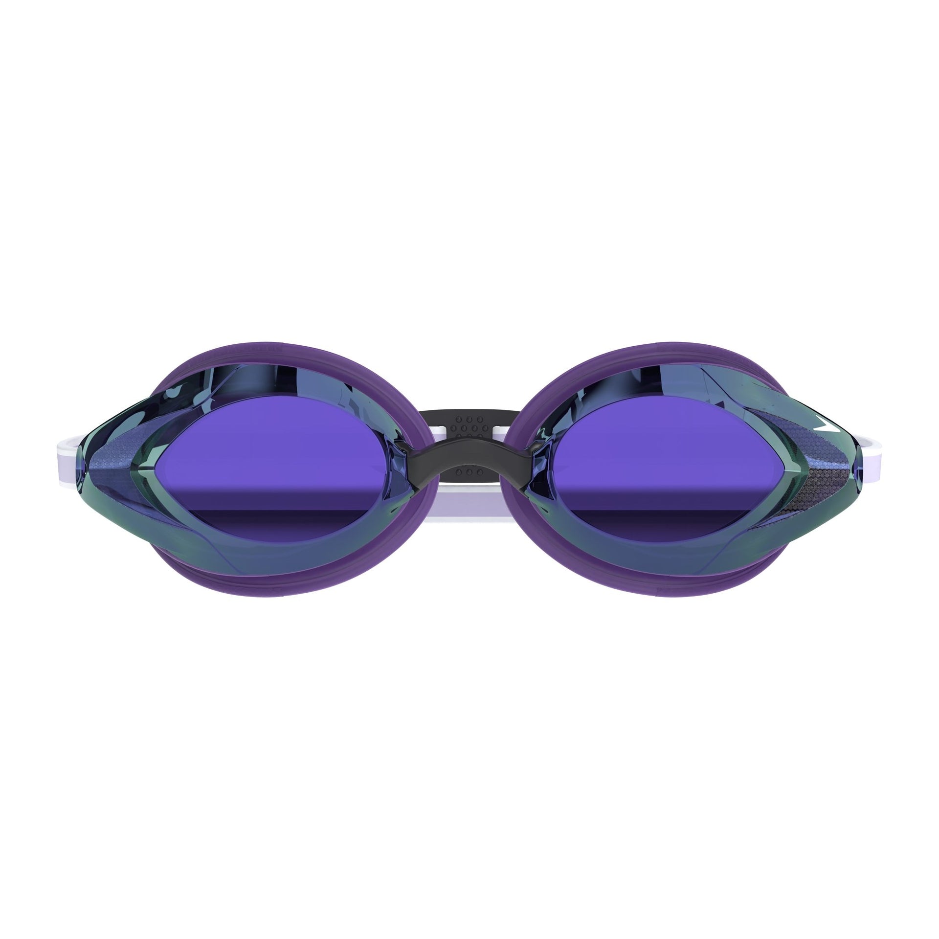 SPEEDO WOMENS VANQUISHER 3.0 MIRROR GOGGLES IRIS/SILVER - Purple