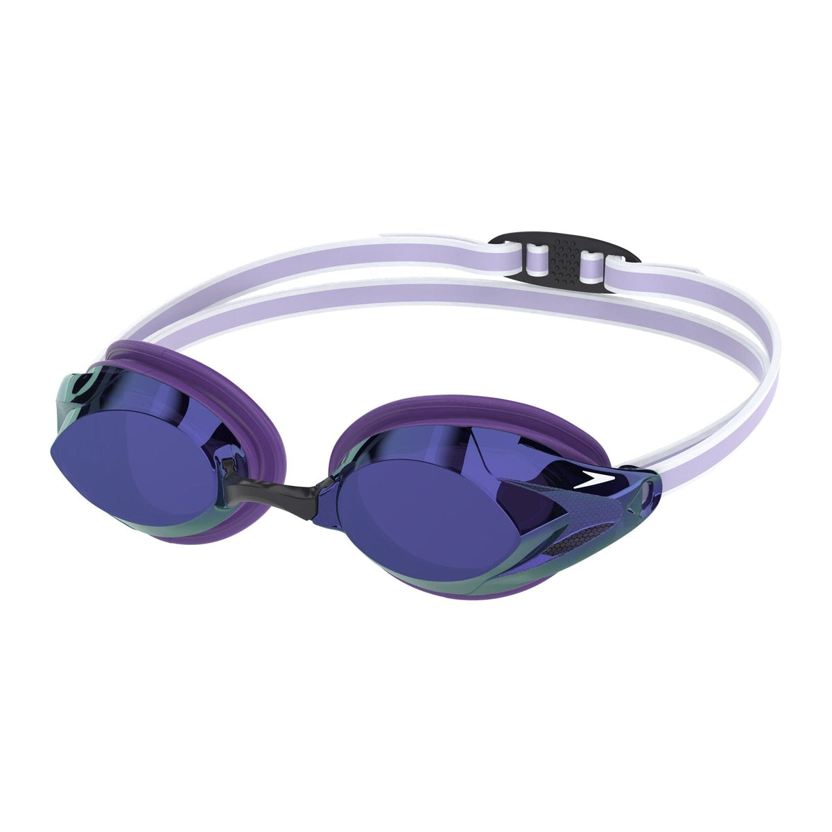 SPEEDO WOMENS VANQUISHER 3.0 MIRROR GOGGLES IRIS/SILVER