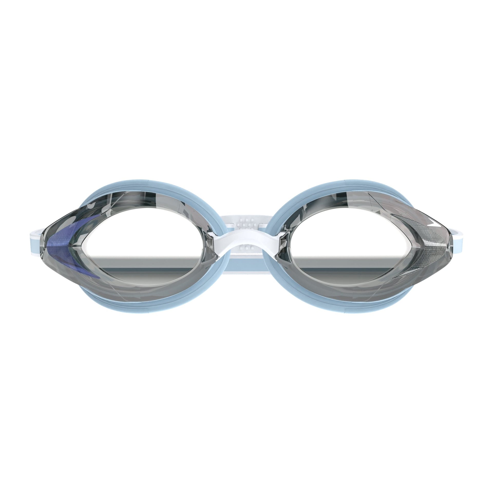 SPEEDO WOMENS VANQUISHER 3.0 MIRROR GOGGLES SKY/SILVER - Blue