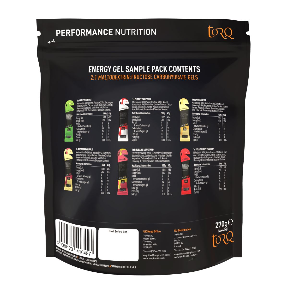 TORQ ENERGY GEL SAMPLE PACK