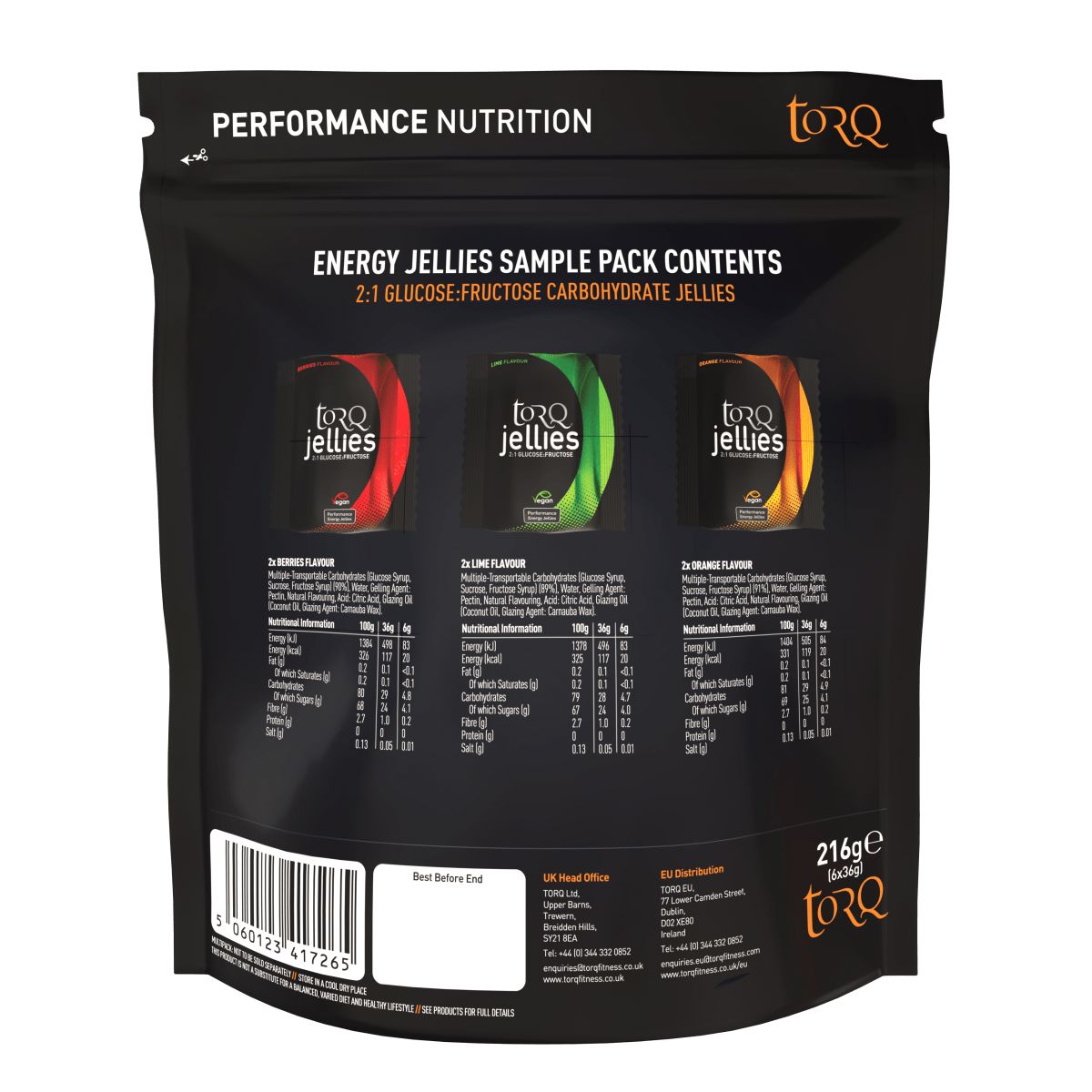 TORQ ENERGY JELLIES SAMPLE PACK